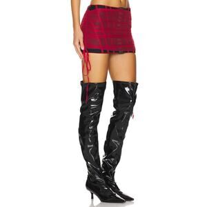 Aniye Records Betsy Cuissard Thigh High Boots Pointed Toe Sexy Witchy 40/10